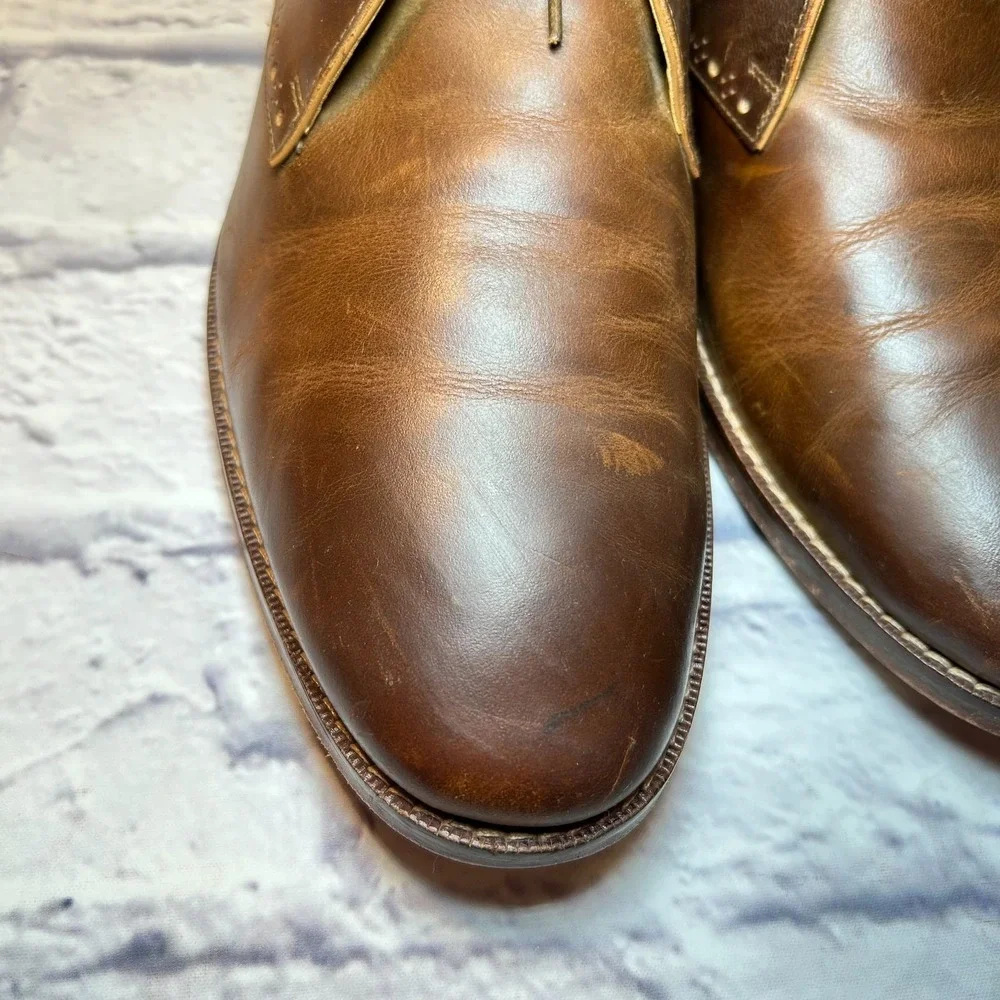 Cole Haan Cambridge Chukka Boots Mens 8.5 Brown Leather Lace-Up All Day Comfort